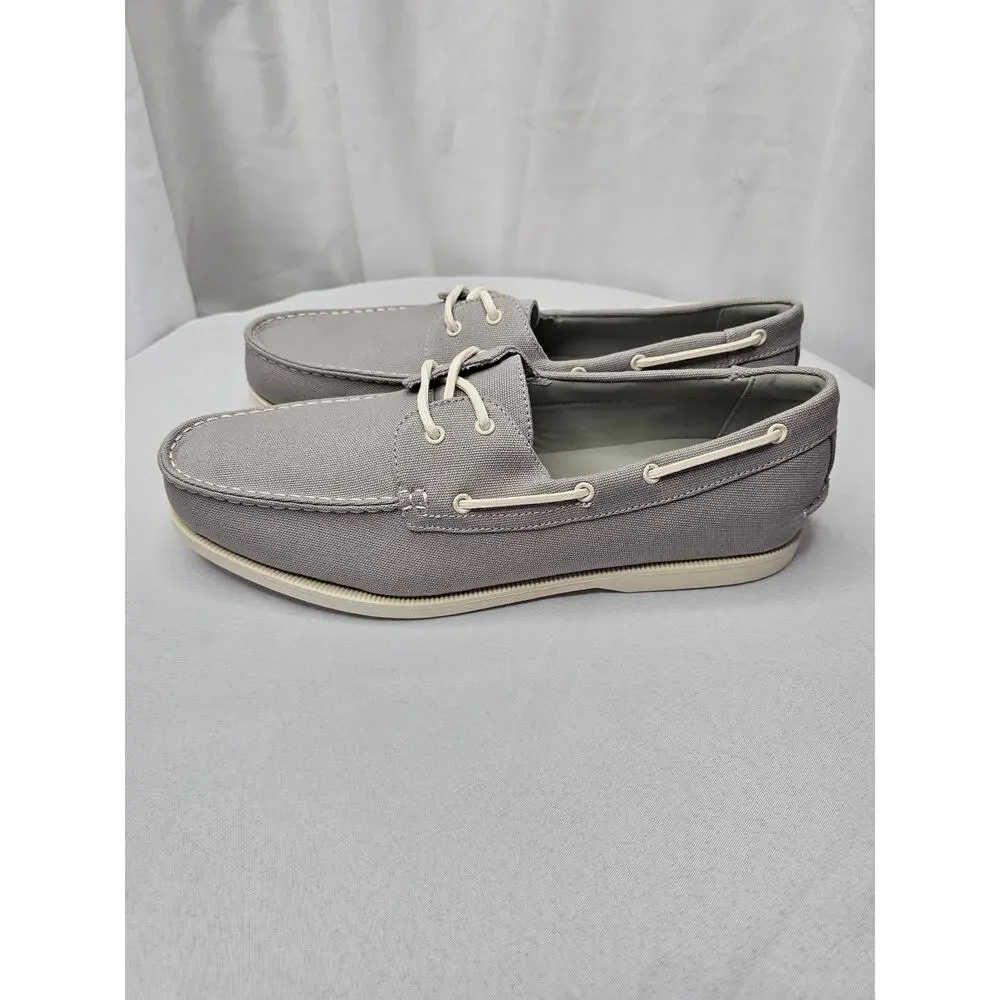 Club Room Men's Elliot‎ Lace-Up Boat Shoes Loafers Grey Size 8M